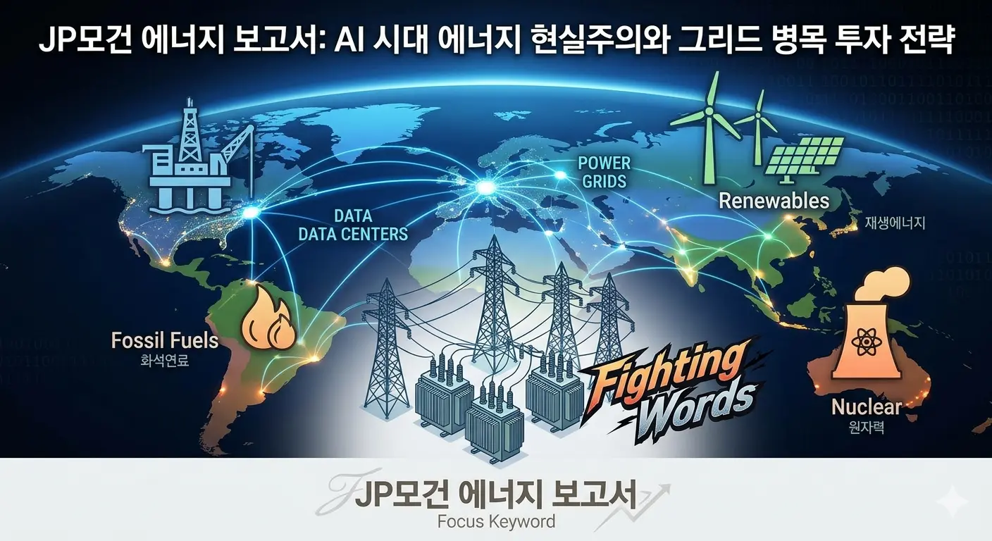 JP모건 에너지 보고서가 전망하는 AI 시대 그리드 병목과 에너지 현실주의 투자 지도